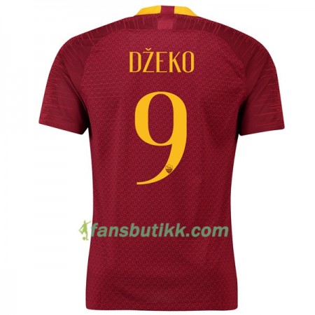 Fotballdrakt AS Roma Dzeko 9 Hjemmetrøye 2018-2019 Kortermet